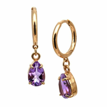 Bernardes Ohrringe, Amethyst, gold